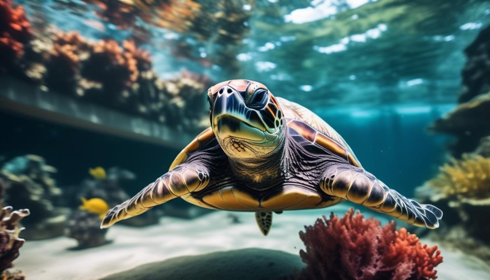 bournemouth oceanarium turtle feeding