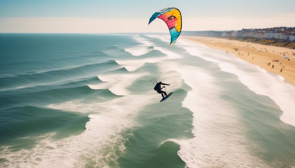 thriving kite surfing scene